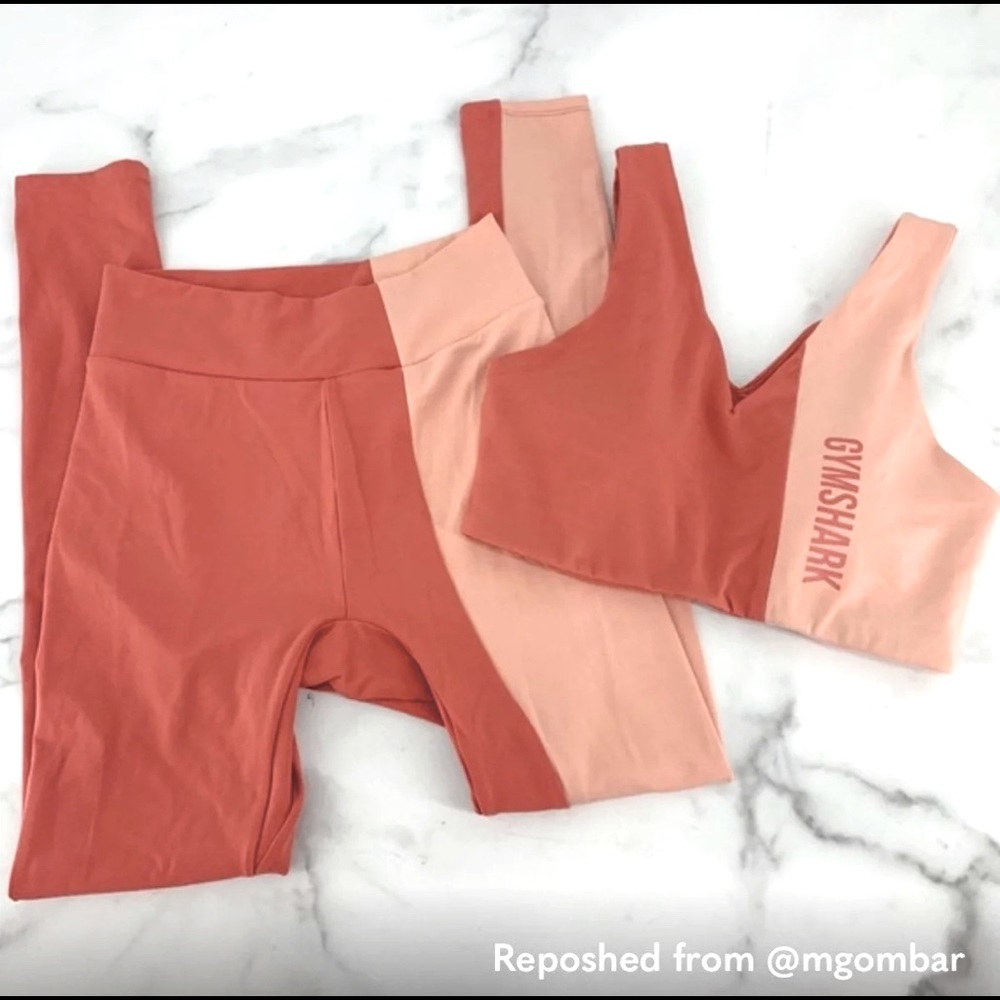 Gymshark Two Tone Peach Set